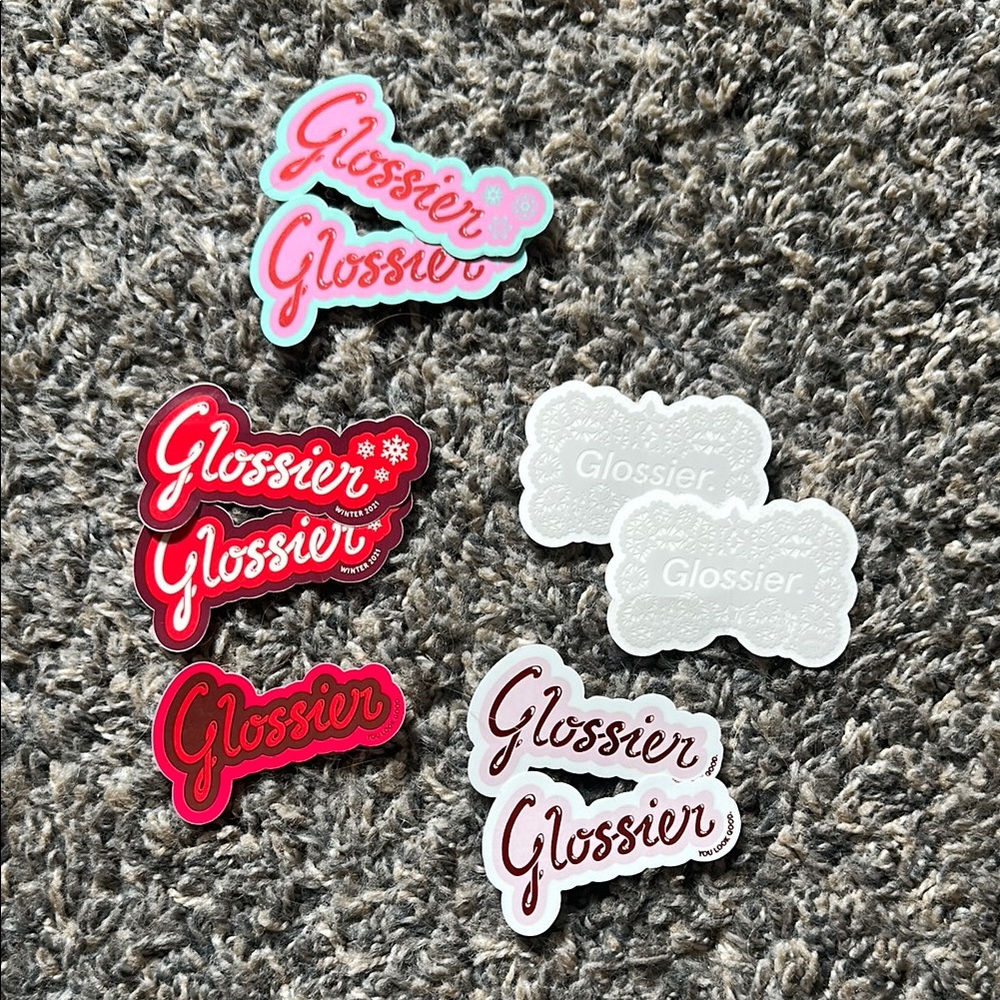 Glossier stickers